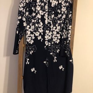 Chaps Navy Dress, XL